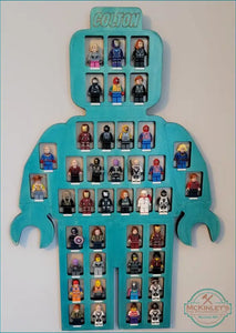 Personalized Bulding Toy Display - Blue