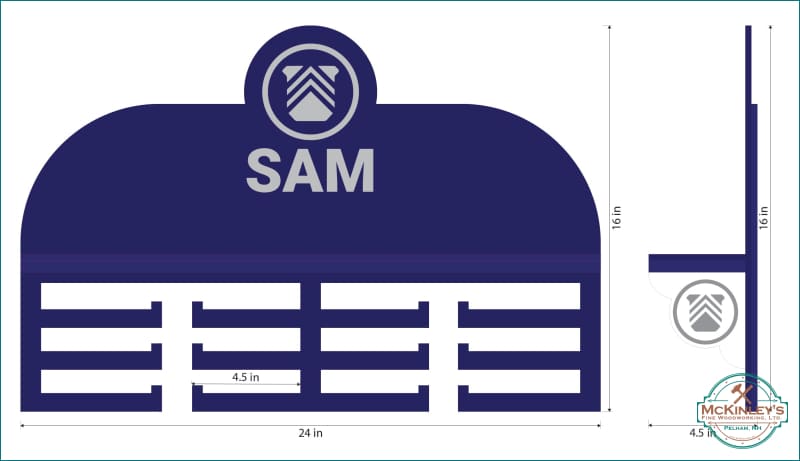 Custom Medal and Trophy Display - Private Order