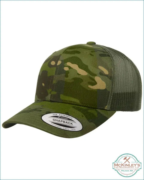 Custom Acrylic Patch Trucker Hats - Camo Multicam Tropic