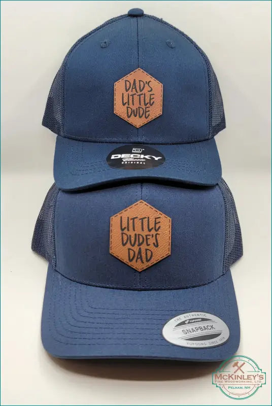 Dad’s Little Dude & Little Dude’s Dad Matching Hat Set