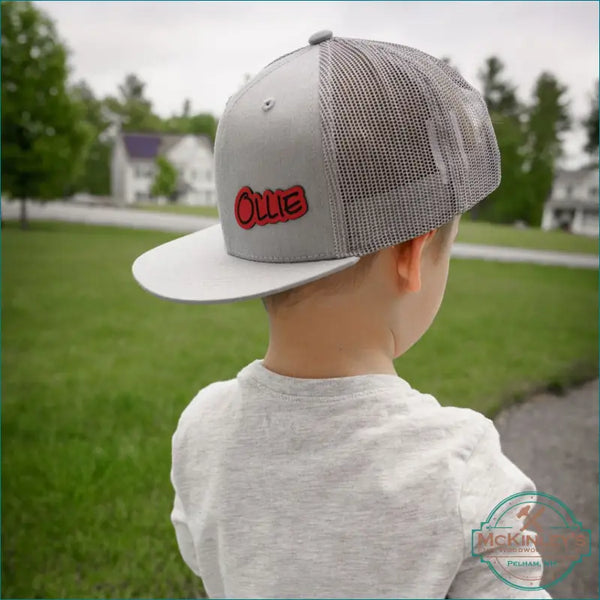 Kids Size Custom Patch Trucker Hats - Headware