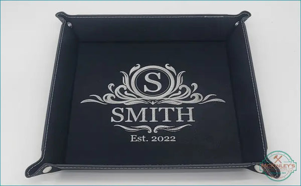 Leatherette Snap Up Tray with Snaps