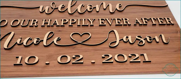 Personalized Wedding Welcome Sign