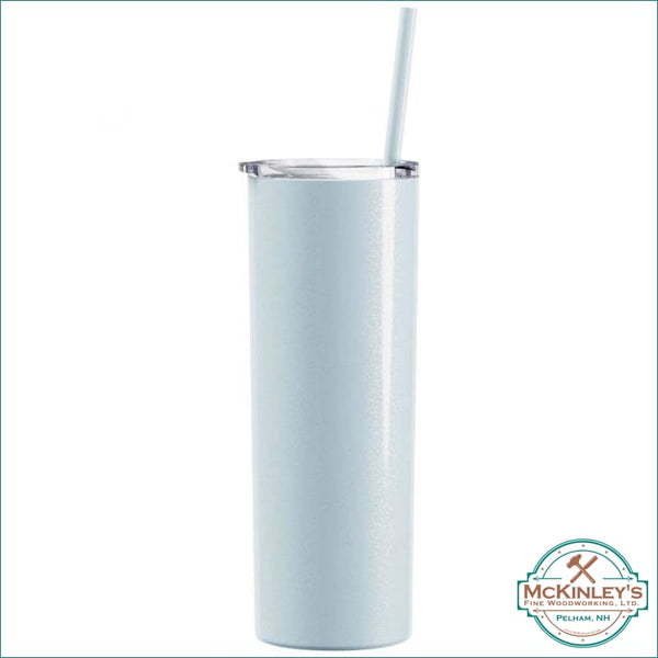 20oz Stainless Steel Skinny Tumblers - Glitter Icerberg / 