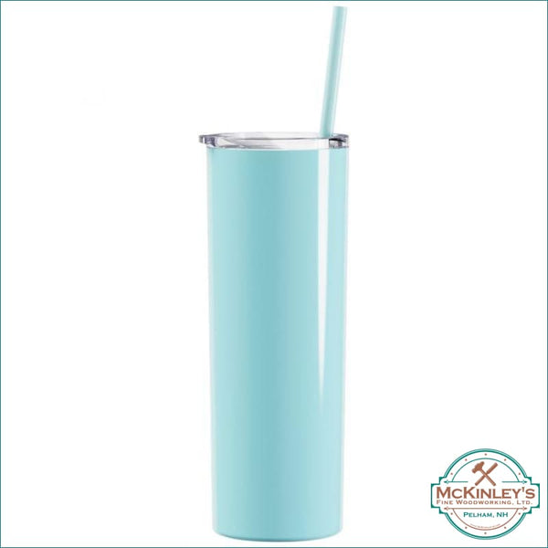 20oz Stainless Steel Skinny Tumblers - Gloss Seafoam / 