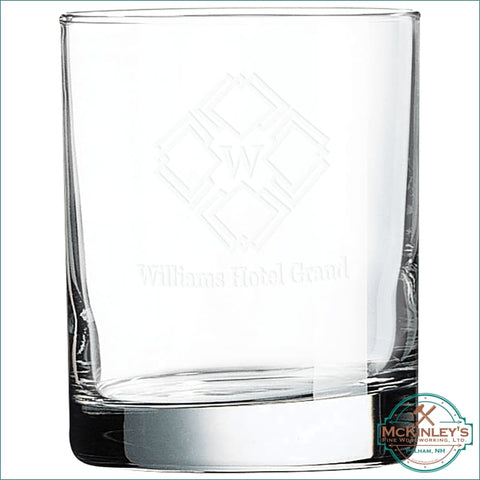 Laser Engraved Rocks Glass 10.5oz