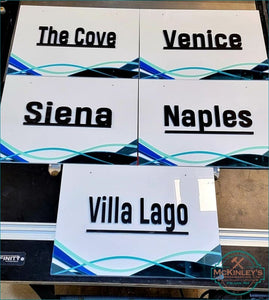 Vacanza Unit Signs